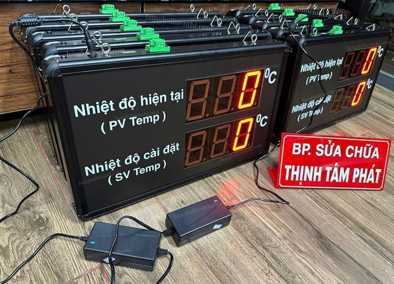 Bảng LED nhiệt độ PV/SV Temp